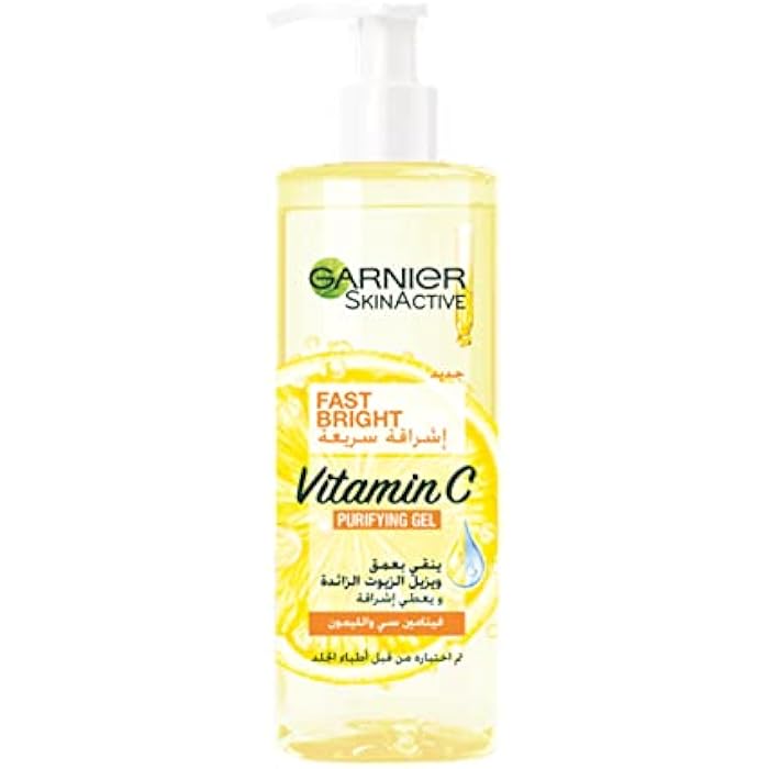 Garnier Fast Bright Vitamin C Purifying Gel Wash – 400ml Skin Care - Image 1